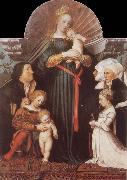 HOLBEIN, Hans the Younger Damstadt Madonna oil